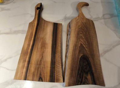 European Walnut Board 65cm - Solid One Piece - Handmade in Dublin -