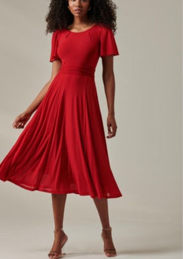 Jolie Moi Red Occasion dress size UK 16