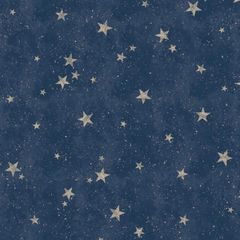 Starlight Stars Navy Wallpaper (FREE POSTAGE)