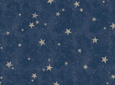 Starlight Stars Navy Wallpaper (FREE POSTAGE)