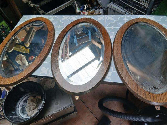 Oval wall mirrors