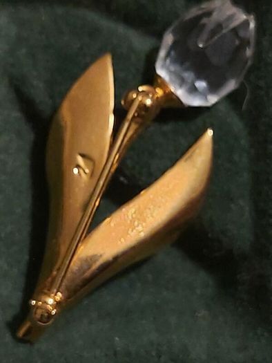 swarovski  vintage tulip brooch