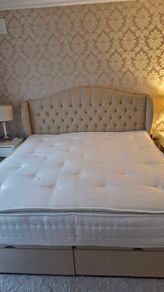 Superking mattress. Opened for display