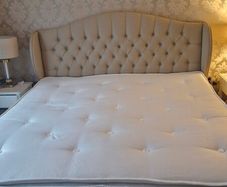 Superking mattress. Opened for display