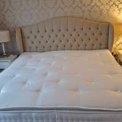 Superking mattress. Opened for display