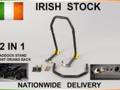 Motorcycle 2-in-1 Paddock Stand (Front & Rear)