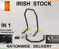 Motorcycle 2-in-1 Paddock Stand (Front & Rear)