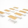 Tilting Training Room Retangular Table - 1500w x 750d Image 7