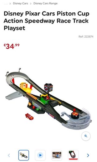 Disney Pixar Cars Piston Cup Action Speedway Race Track Playset