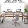 SALE | Computer Desk, L-shaped Corner Desk with Large Monitor Stand, Switchable PC Laptop Table, Gaming Writing Workstation for Home Office (Rustic Brown Image 3