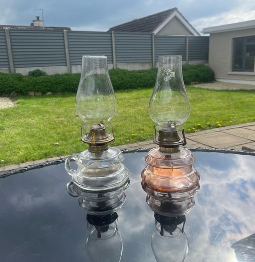 Antique Victorian Oil Lamps