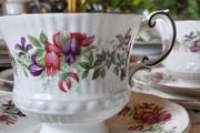 Vintage "Elizabeth " fuchsia tea set
