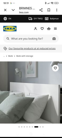 IKEA double storage bed