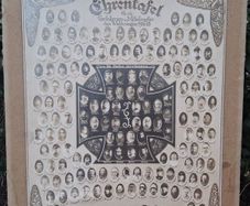 WW1 Original llten German Wall Photo Plaque Memorial