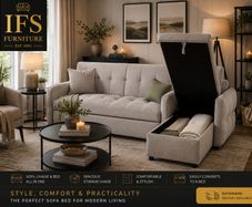 New Corner Sofa bed with storage ONLY 599