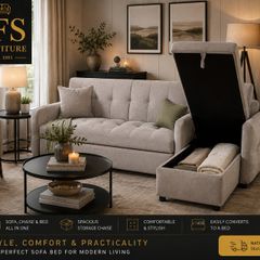 New Corner Sofa bed with storage ONLY 599