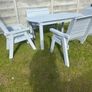 large garden table and chairs Image 8