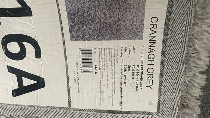 Thick Pile Grey Rug