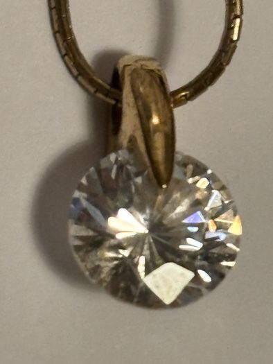 Vintage M&S Gold Tone Necklace with Pendant