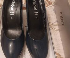 Gabor Splendid High Heels Size 5/38 Marine Postage Included