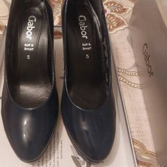 Gabor Splendid High Heels Size 5/38 Marine Postage Included