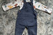 M&amp;S baby boy dungaree set size 6-9m
