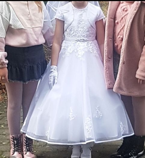 communion dress balero and veil