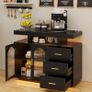 Led Larger Sideboard Cabinet 100cm Image 2