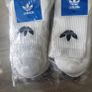New 6 pairs of mens women unisex original adidas white socks Size Medium  RRP 30 Eur Image 2
