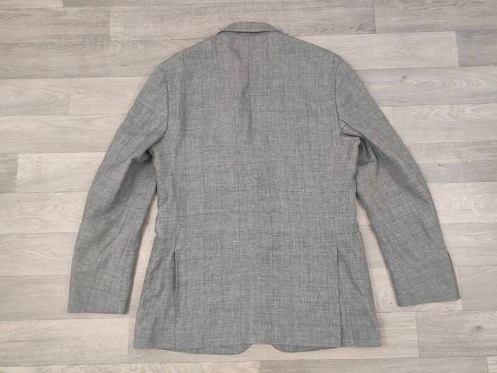 Gritti By Ermenegildo Zegna Linen Wool Silk Blend Half Lined Blazer Jacket Mens 50R