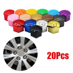 17mm 19mm 21mm 20Pcs Car Wheel Nut Caps Protection Covers Caps Auto Hub Screw Cover Black Car Tire Bolt Nut Cap Tyre Decoration
