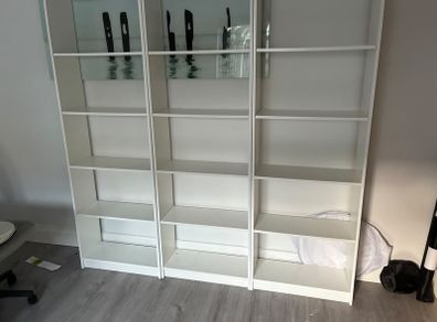 3 IKEA bookcases