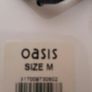Ladies Black spotted dress Oasis NEW Size Medium Image 3