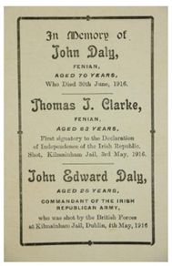 IRA Memorial Card