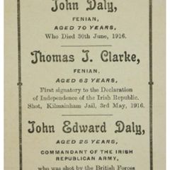 IRA Memorial Card