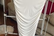 Ruched mini dress cream colour size S