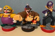 Nintendo Figures Set Wario, Donkey Kong &amp; Waluigi
