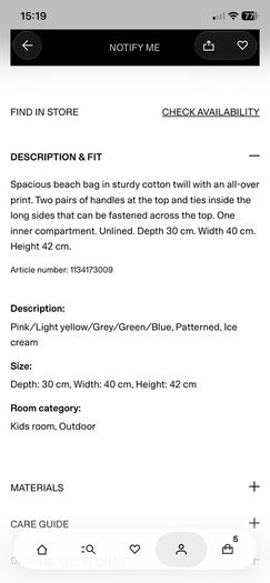Beach bag new