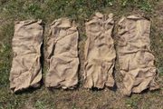 4 vintage hessian jute sacks