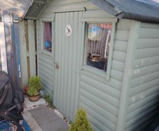 8ft x 6ft Pressure Treated Wooden Shed  - well cared for and maintained