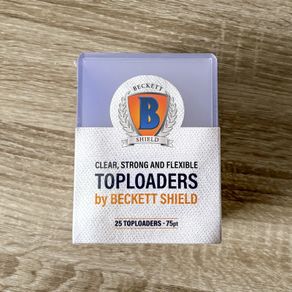 1x Pack of 25 Beckett Shield 75pt Thick 3 x 4 Inch Top Loaders New Sealed Protection