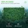 Artificial Boxwood Panel 24" X 16" UV 24pcs Boxwood Hedge Wall Panels Artificial Grass Backdrop Wall 4 cm Green Grass Wall Image 3