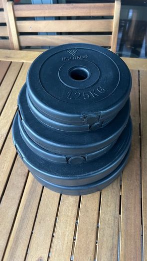 HIT Fitness Barbell Weights with bar and clips