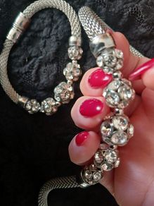 Necklace and matching bracelet
