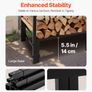 Covered Firewood Rack 122cm - 1/4 Cord Image 5