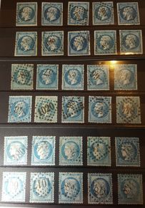 Stamps x 30  France Circa. 1870 Napoleon & Ceres