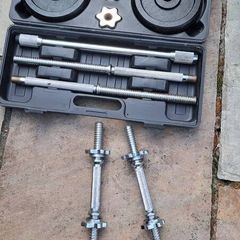 BodyGo 25kg Adjustable Weight Set + Extra Dumbbell Handles