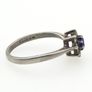 Vintage 925 Sterling Silver Blue Stone Ring, London 1981 Image 6