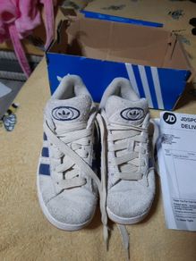 beige suede Adidas campus runners