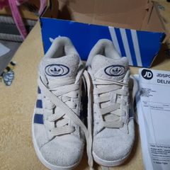 beige suede Adidas campus runners